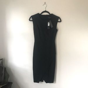 NWT Banana Republic Black Asymmetrical Sheath Dress